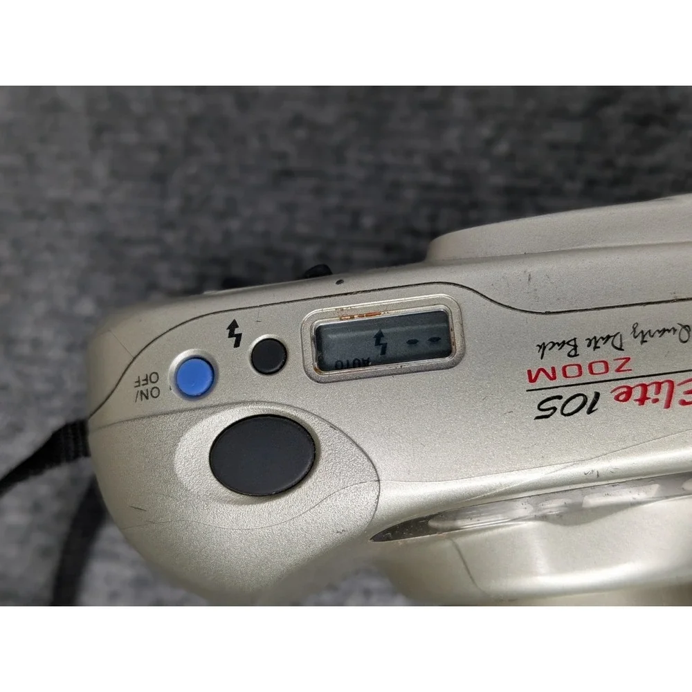 Yashica Kyocera Elite 105 Zoom 35mm Film Point & Shoot Camera TESTED READ
